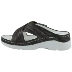 FLEXUS Shoes Flexus Persemia Slide Sandals - Womens -Float Feet Sales Store FX PERSEMIA BLK3