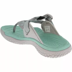 KEEN Shoes KEEN Solr Toe Post Water Sandals - Womens -Float Feet Sales Store KE 1022509 SIL3