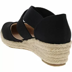 Life Stride Shoes Life Stride Keaton Espadrille Wedge Womens Sandals 6 Life Stride Shoes Life Stride Keaton Espadrille Wedge Womens Sandals -Float Feet Sales Store LS KEATON BLK3