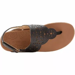 Rockport Shoes Rockport Ridge Circle Sling Flip Flops - Womens -Float Feet Sales Store RP CH4437 BLK3