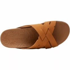 Rockport Shoes Rockport Ridge Woven Slide Sandals - Womens -Float Feet Sales Store RP CI7570 TAN3