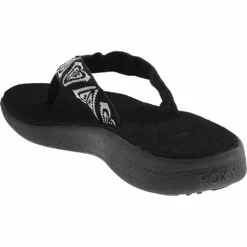 Roxy Shoes Roxy Lizzie Web Sandals - Womens -Float Feet Sales Store RX LIZZIEWE BLK3