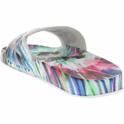 Roxy Shoes Roxy Slippy Printed Slide Sandals - Womens -Float Feet Sales Store RX SLIPPY MLT3
