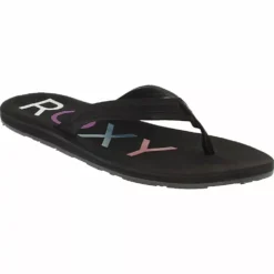 Roxy Shoes Roxy Vista 3 Flip Flops - Womens 5 Roxy Shoes Roxy Vista 3 Flip Flops - Womens -Float Feet Sales Store RX VISTA3 BLK1