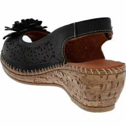 Spring Step Shoes Spring Step Belford Sandals - Womens -Float Feet Sales Store SG BELFORD BLK3