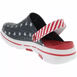 Skechers Shoes Skechers Go Walk 5 Stars And Stripes Clogs - Womens -Float Feet Sales Store SK 111140 NVY3