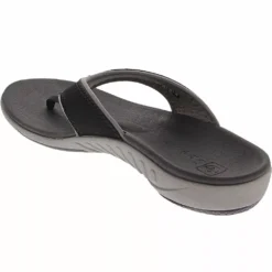 Spenco Insoles Spenco Yumi Plus Thong Flip Flops - Womens -Float Feet Sales Store SN 20001 BLK3