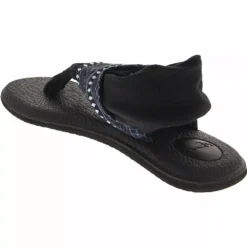 Sanuk Shoes Sanuk Yoga Sling 2 Prints Flip Flops - Womens -Float Feet Sales Store SU 1100696 BLK3