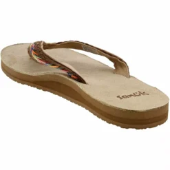Sanuk Shoes Sanuk Fraidy Hemp Flip Flops - Womens -Float Feet Sales Store SU 1117691 TAN3
