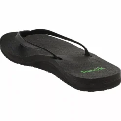 Sanuk Shoes Sanuk Yoga Joy Flip Flop Womens Sandals -Float Feet Sales Store SU SWS10275 BLK3